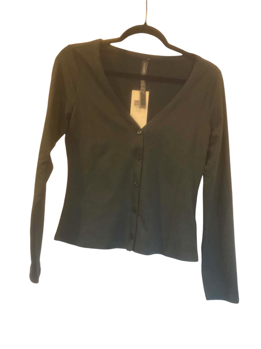 NWT Vuori Long Sleeve Halo V/Neck Cardigan Size Medium GREEN